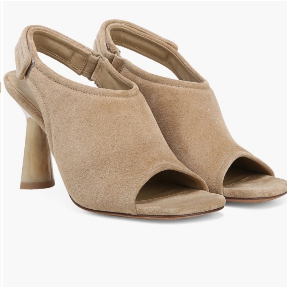 NEW VINCE | $350 Quest Peep Toe Heels - Picture 3 of 4
